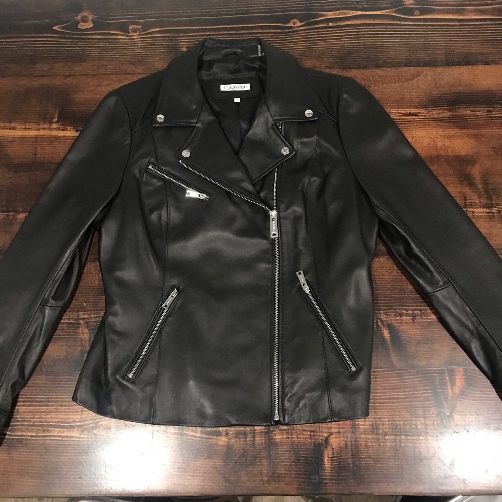Brand new Calvin Klein Women’s Leather Jacket